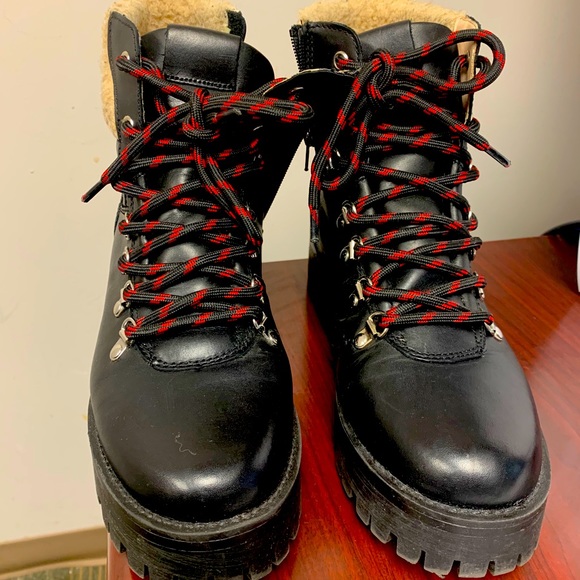 Steven Madden black construction stylist boots - Picture 1 of 6